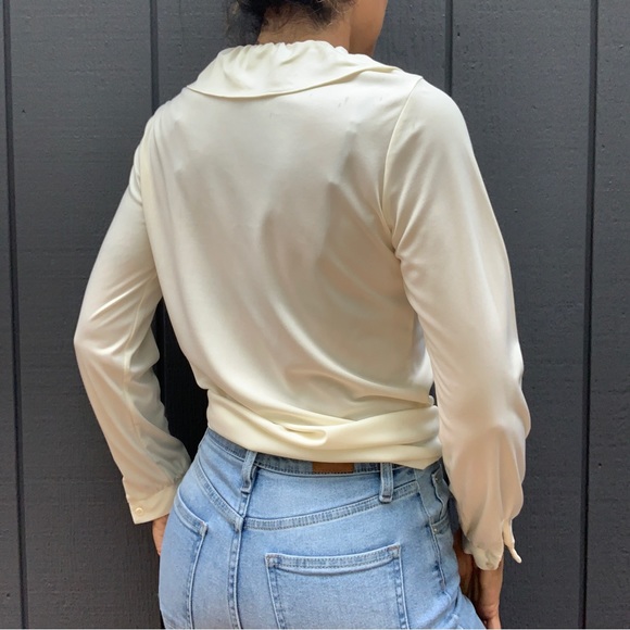 Vintage Lucky Winner ruffled blouse Sz 9/10 - Picture 3 of 3